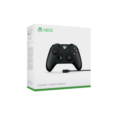 Microsoft Xbox One S Wired Controller Zwart (Windows 10)