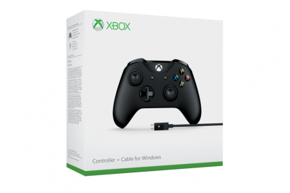 Microsoft Xbox One S Wired Controller Zwart (Windows 10)
